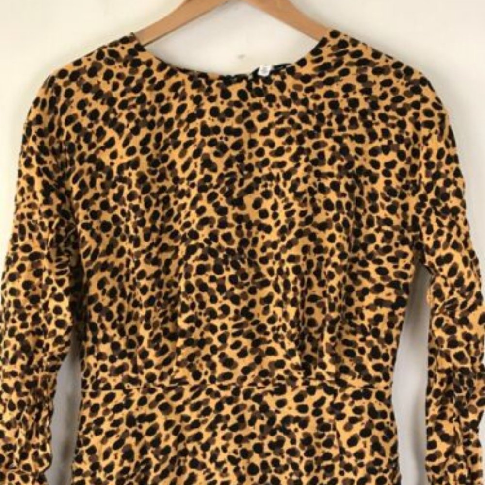 NWT STOCKHOLM ATELIER & OTHER STORIES Dress Womens Size 4 Cheetah Animal Print